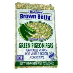Bedessee Brown Betty Green Pidgeon Peas Frozen