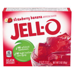 Strawberry-banana Jello